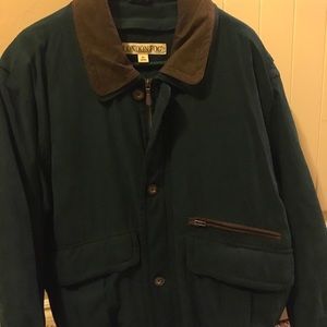 COPY - Men’s London Fog jacket with removable lining , size Lg, dark green